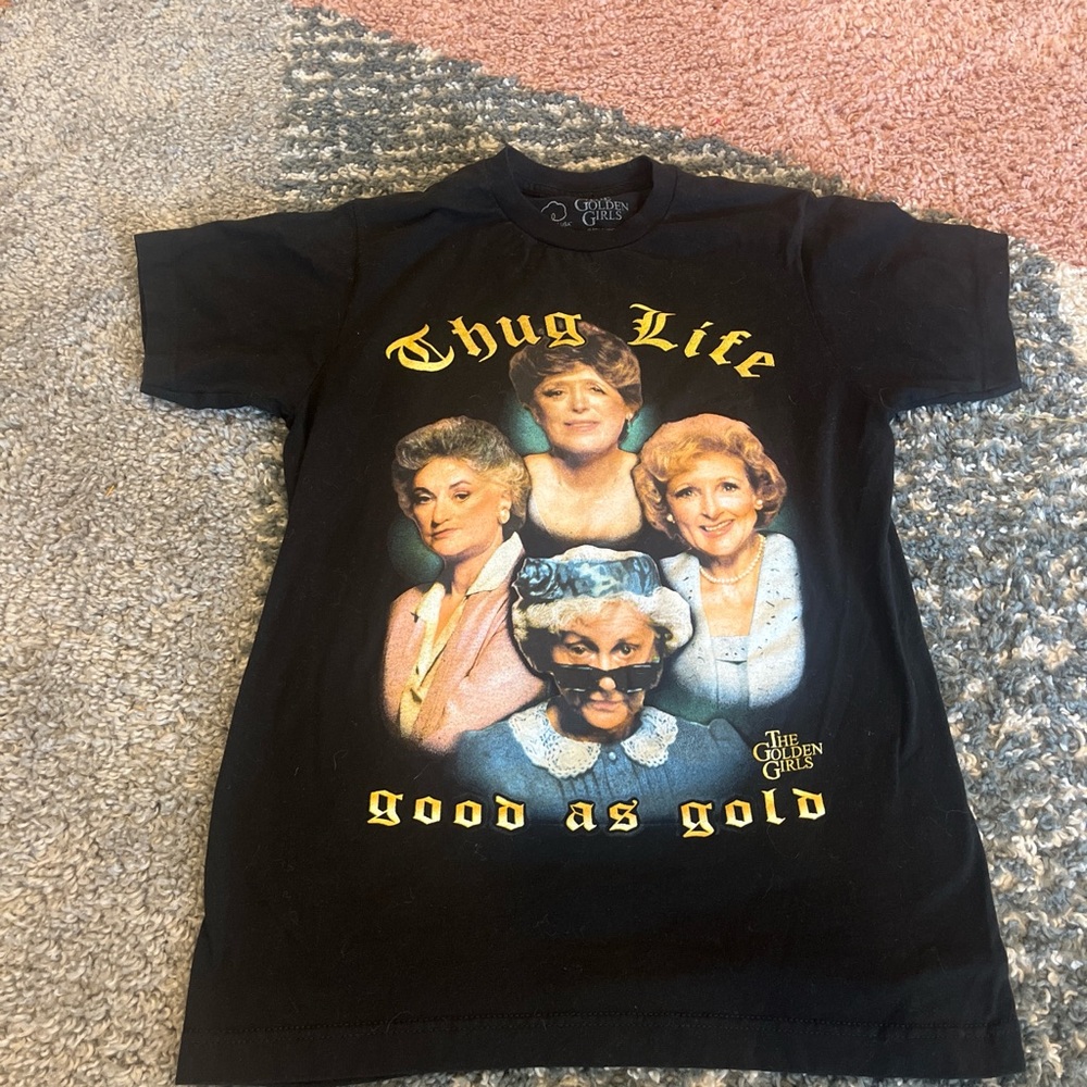 Graphic Image Black Short Sleeve Tee